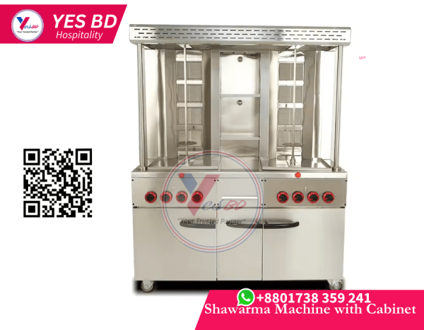 Shawarma Machine with Cabinet Double – YES BD